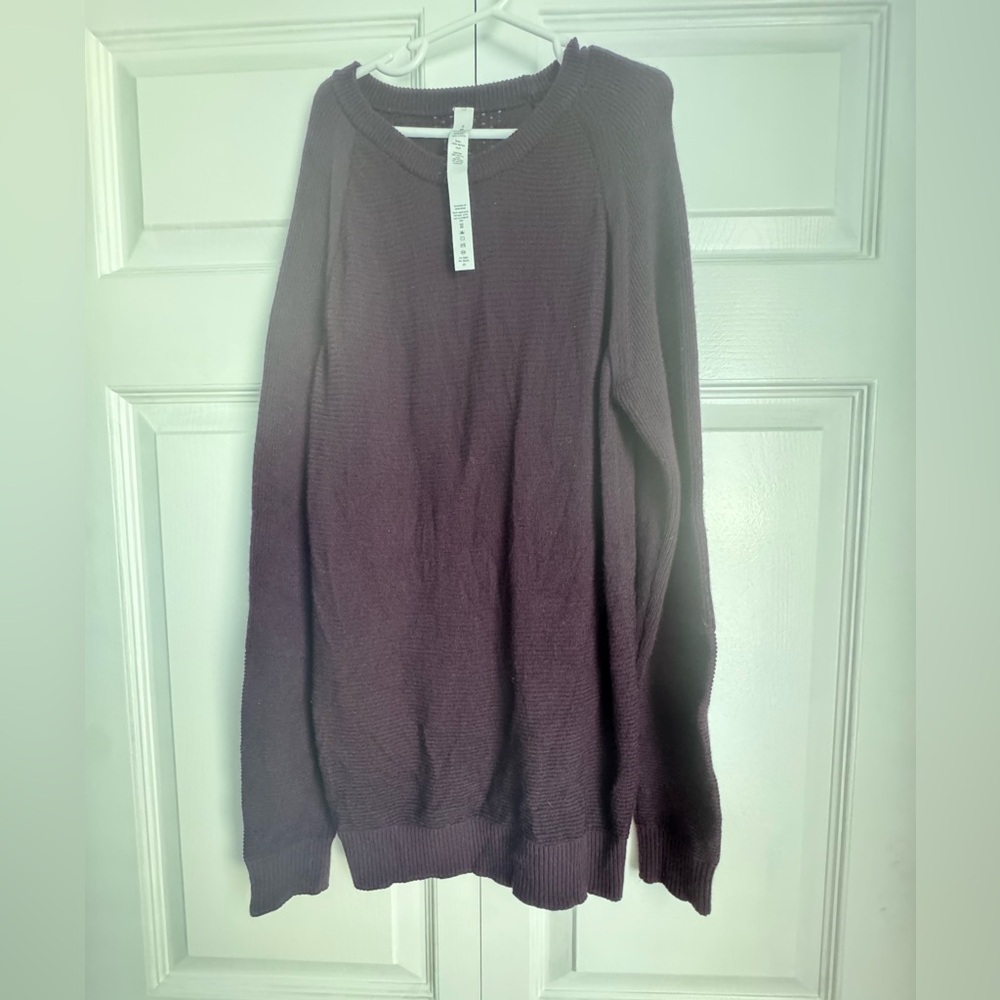 lululemon athletica Women’s  Deep Purple Crewneck Wool Sweater